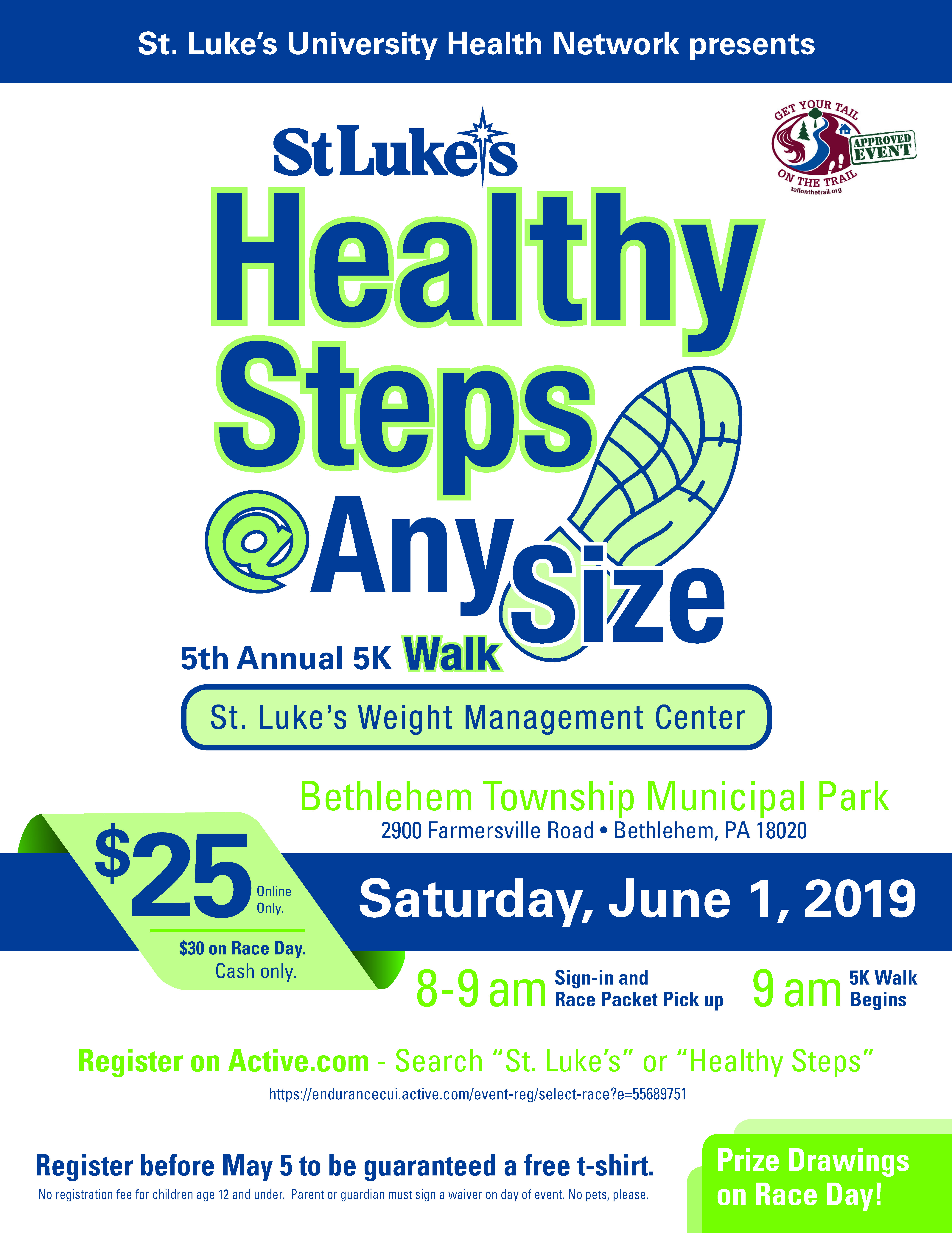 St. Luke's Weight Management Center's Healthy Steps @ Any Size 5K Walk