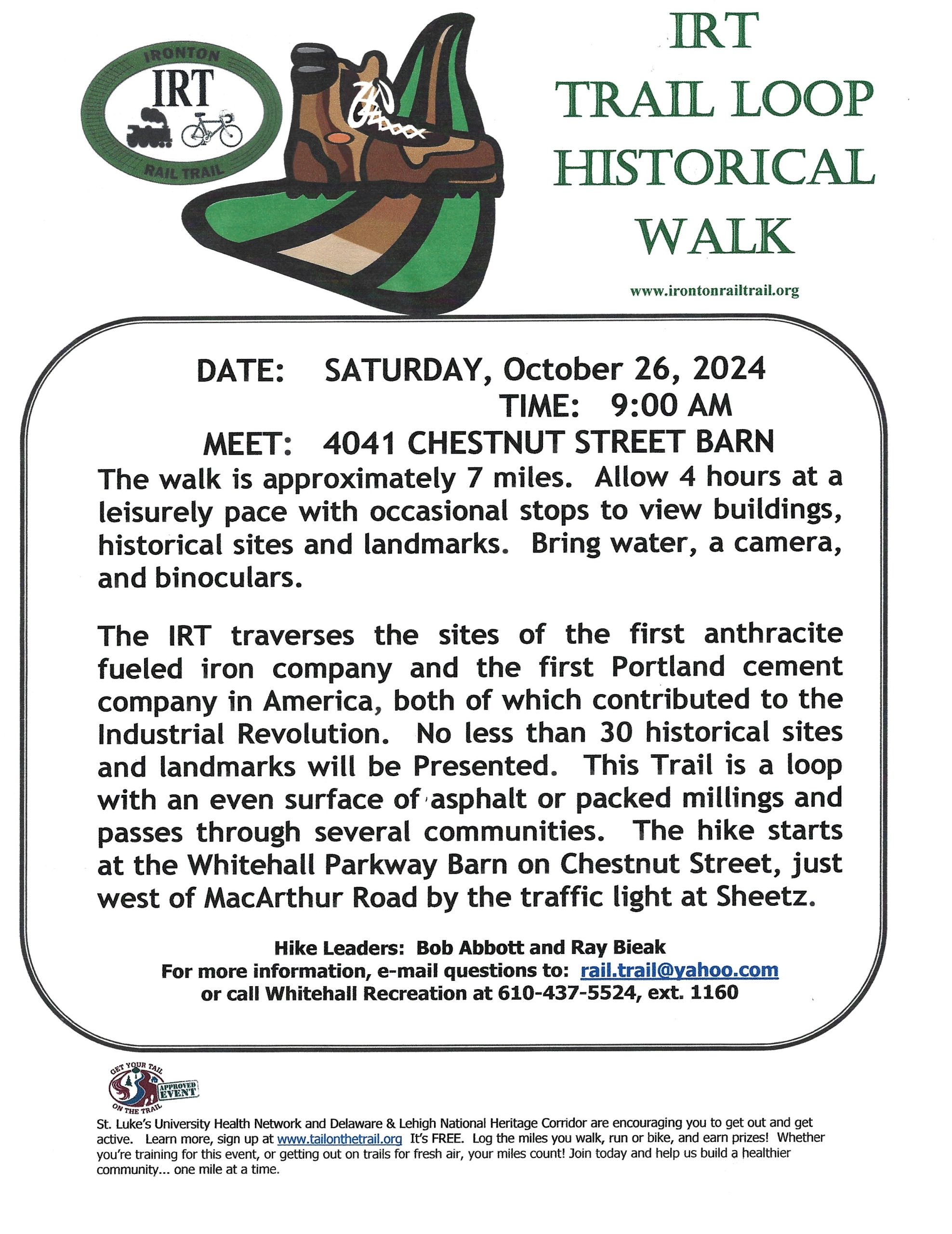 IRT Fall Historical Walk